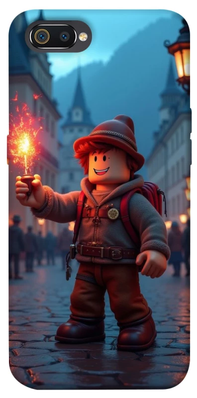 Чохол на Realme C2 Roblox Fire Logo Blue Flames фото 1 з 1