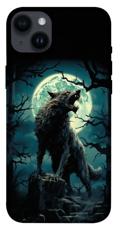 Чохол на Apple iPhone 14 Plus (6.7") Вовк під місяцем фото 1 з 1