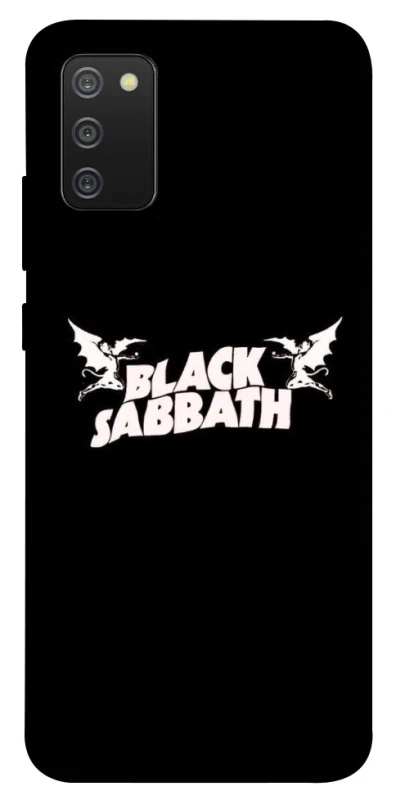 Чехол на Samsung Galaxy A02s Black Sabbath logo ver.2 фото 1 из 1