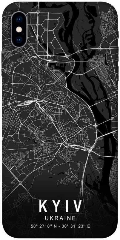 Чохол на Apple iPhone X (5.8") Kyiv map фото 1 з 1