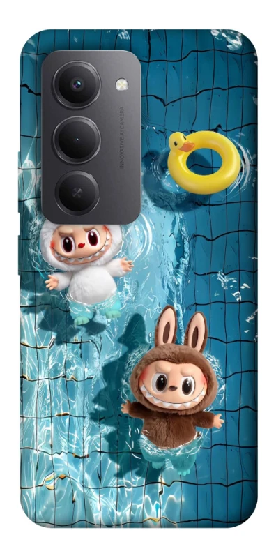 Чохол на Xiaomi Redmi 15 (Global) Labubu in the pool фото 1 з 1