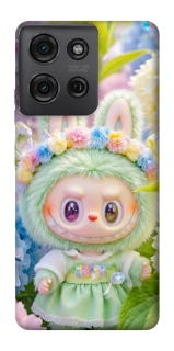Чехол на Motorola Moto G75 Labubu & Flowers ver.2 фото 1 из 1