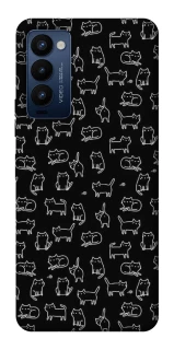 Чохол на TECNO Camon 18 Pro Black Cats фото 1 з 1