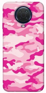 Чехол на Nokia G20 / G10 / 6.3 camouflage pink фото 1 из 1