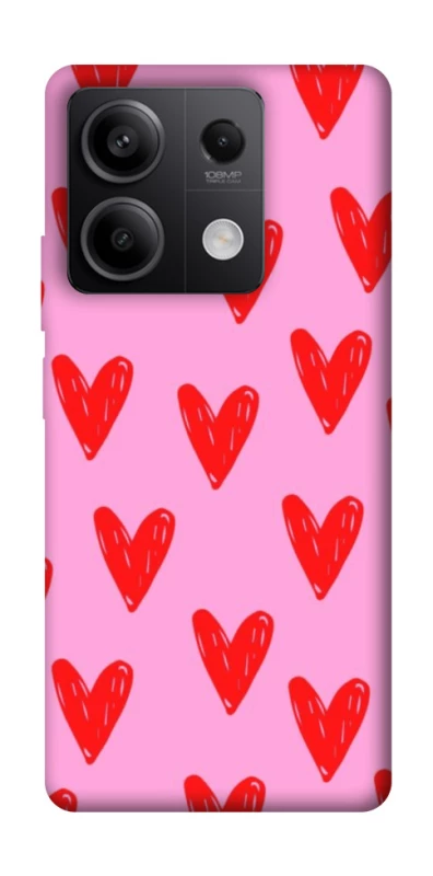 Чехол на Xiaomi Redmi Note 13 5G Red hearts 2 фото 1 из 1