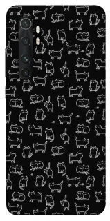 Чохол на Xiaomi Mi Note 10 Lite Black Cats фото 1 з 1