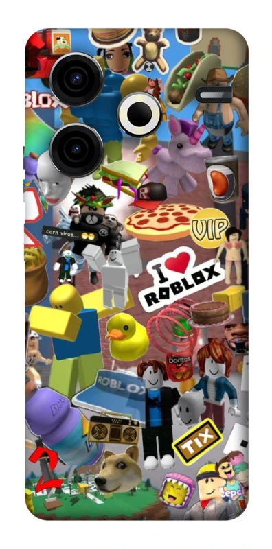 Чохол на TECNO Pova 6 Neo (LI6) Roblox collage ver.5 фото 1 з 1