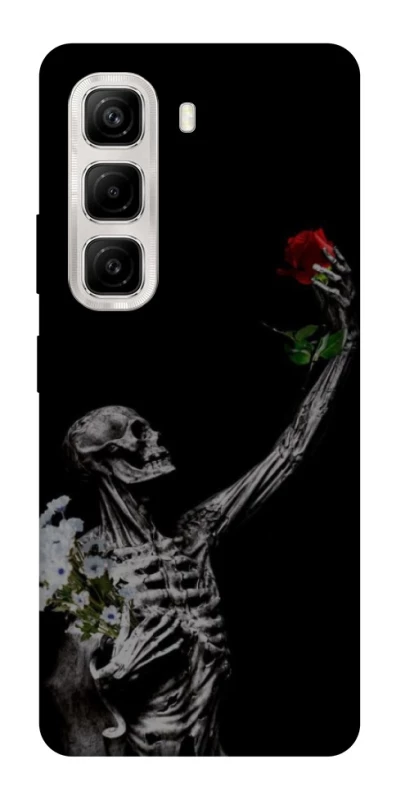 Чехол на Infinix Hot 50 4G Skeleton vs Rose фото 1 из 1