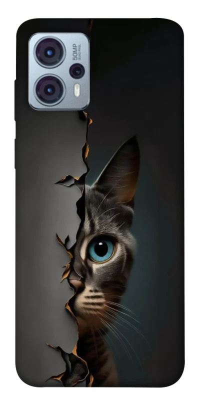 Чохол на Motorola Moto G23 Кіт-підглядач v2 фото 1 з 1