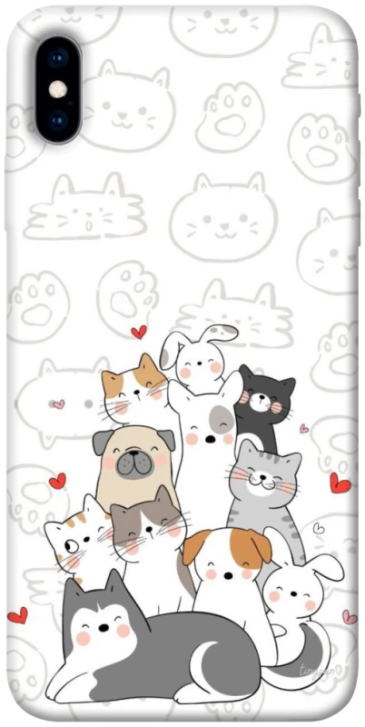 Чохол на Apple iPhone X (5.8") Funny Pets фото 1 з 1