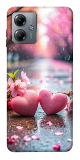 Чехол на Motorola Moto G14 Pink heart фото 1 из 1
