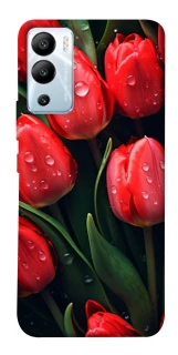 Чохол на Infinix Hot 12i Червоні тюльпани фото 1 з 1