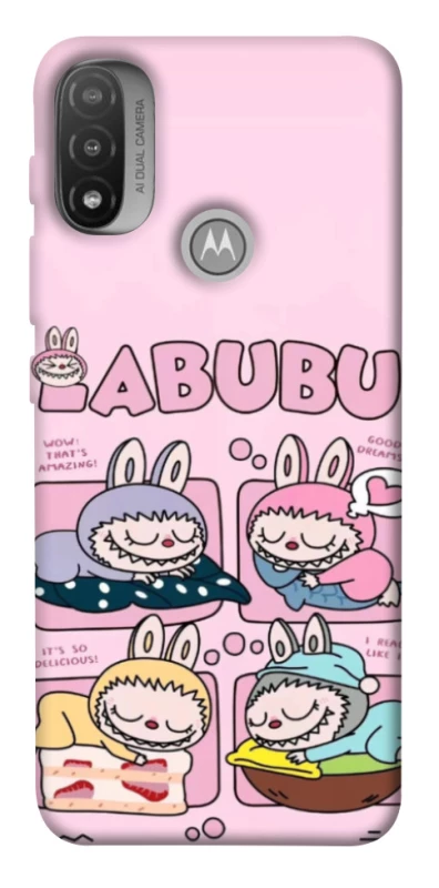 Чохол на Motorola Moto E20 Labubu Dreams Collage фото 1 з 1