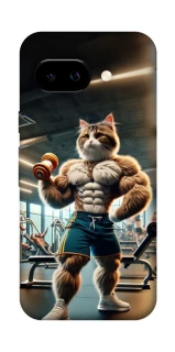 Чехол на Google Pixel 9a Качок кот фото 1 Чехол на Google Pixel 9a Качок кот фото 1 из 1