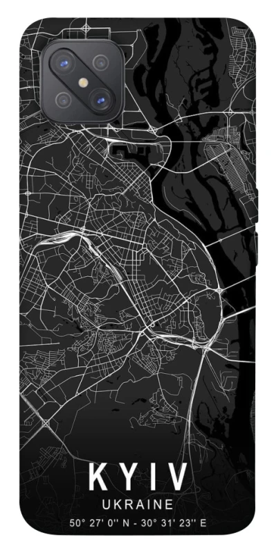 Чехол на Oppo A92s Kyiv map фото 1 из 1