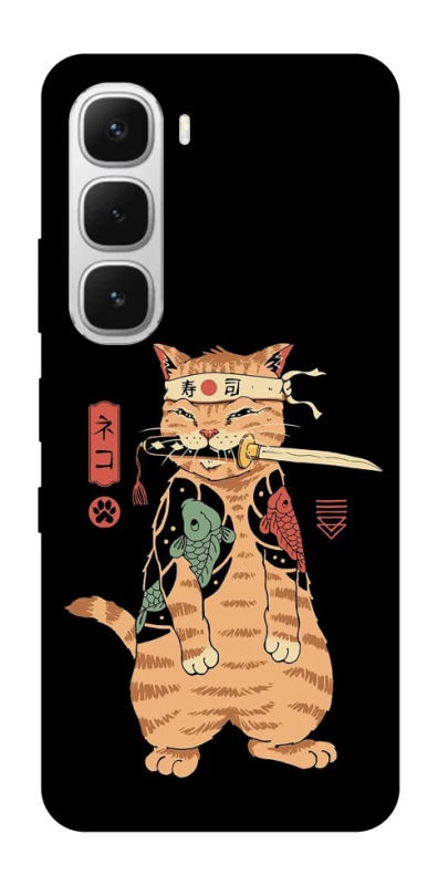 Чехол на Infinix Hot 60i Кот-самурай фото 1 из 1