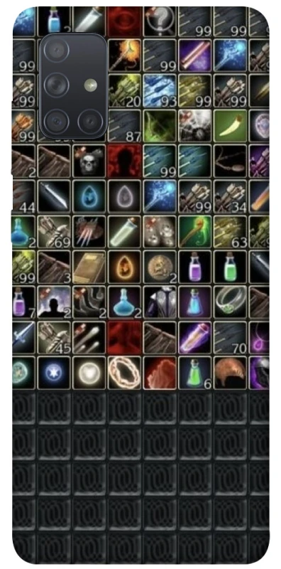 Чехол на Samsung Galaxy A71 Inventory menu ver.2 фото 1 из 1
