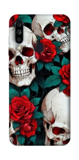 Чехол на ZTE Blade A7 (2020) skull and rose фото 1 из 1
