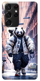 Чехол на Samsung Galaxy S21 Ultra Панда курьер фото 1 из 1