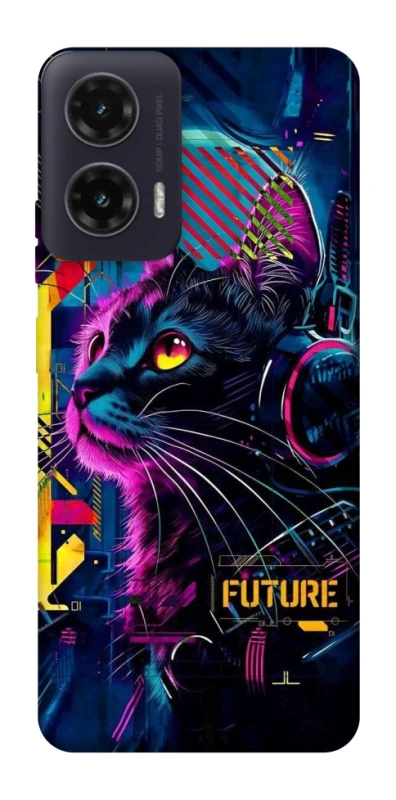 Чохол на Motorola Moto G35 Cyber Cat v2 фото 1 з 1