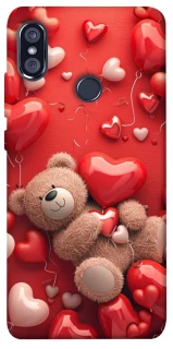 Чехол на Xiaomi Redmi Note 5 Pro / Note 5 (AI Dual Camera) bear in hearts фото 1 из 1