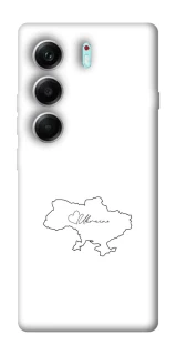 Чохол на Tecno Camon 40 Pro Ukraine map фото 1 з 1