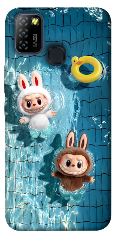 Чохол на Infinix Hot 10 Lite Labubu in the pool фото 1 з 1