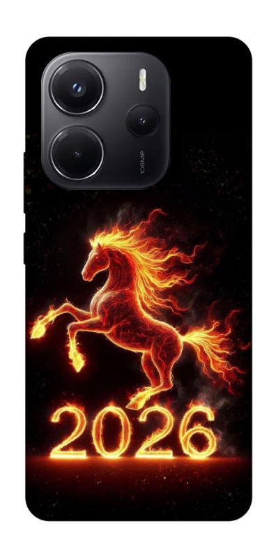 Чохол на Xiaomi Redmi Note 14 4G (Europe version) Red Fire Horse ver.1 фото 1 з 1