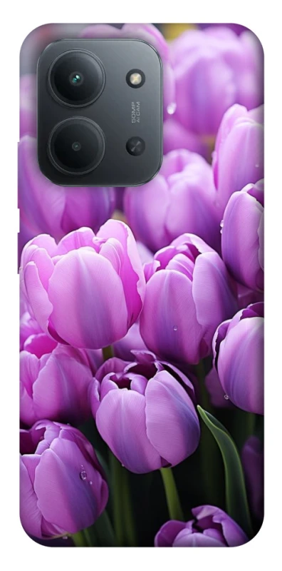 Чехол на Xiaomi Redmi 15C (Global) Фиолетовые тюльпаны фото 1 из 1