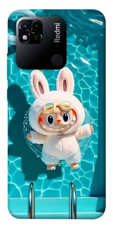 Чохол на Xiaomi Redmi 10A Labubu in the pool ver.2 фото 1 з 1