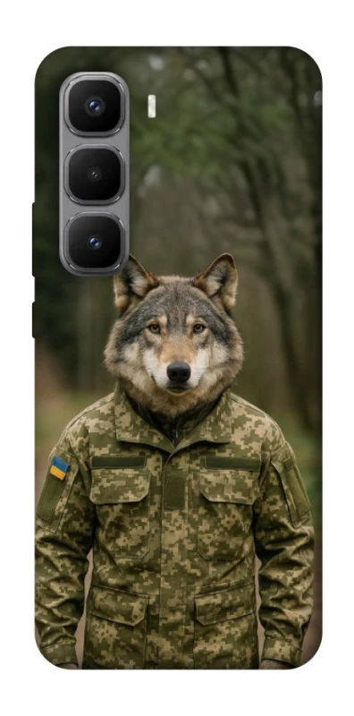 Чехол на Infinix Hot 60 Pro+ Волк защитник фото 1 из 1