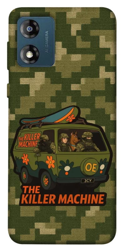 Чехол на Motorola Moto E13 Funny machine фото 1 из 1