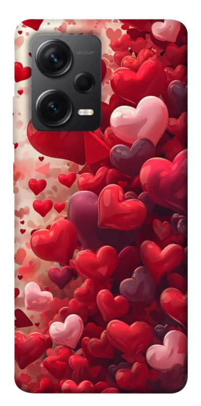 Чехол на Xiaomi Redmi Note 12 Pro+ 5G Many hearts фото 1 из 1