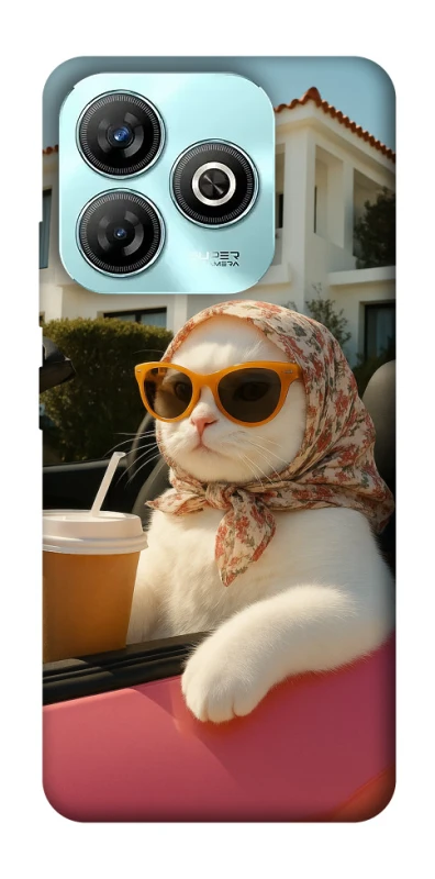 Чехол на ZTE Blade A75 4G Stylish Cat Cruise фото 1 из 1