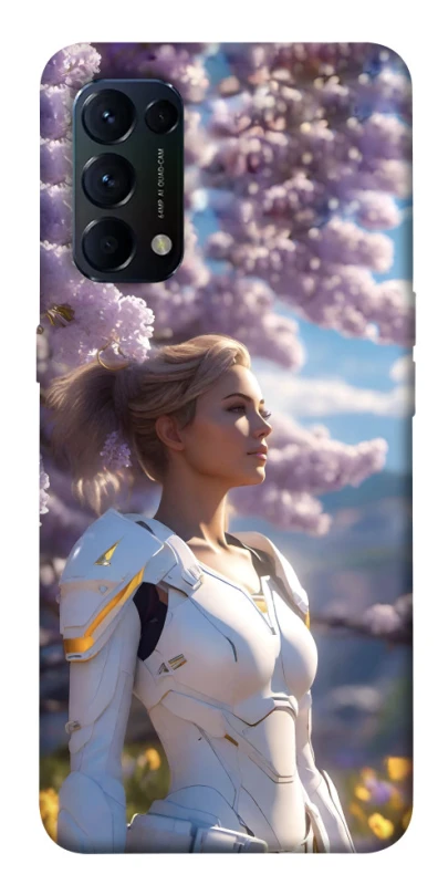 Чохол на Oppo Reno 5 4G Cyber space girl ver.1 фото 1 з 1