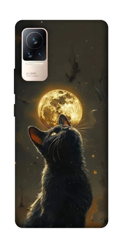 Чохол на Xiaomi Civi 6 Кіт під місяцем v2 фото 1 з 1