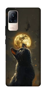 Чохол на Xiaomi Civi 6 Кіт під місяцем v2 фото 1 з 1