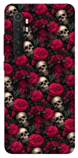 Чехол на Xiaomi Mi Note 10 Lite Черепа и розы фото 1 из 1