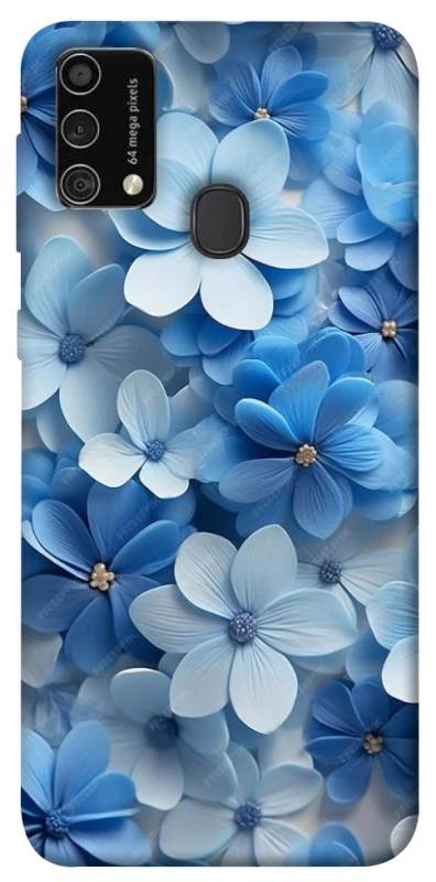 Чехол на Samsung Galaxy M21s Синие цветы фото 1 из 1