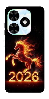 Чехол на TECNO Spark Go 2024 Red Fire Horse ver.1 фото 1 из 1