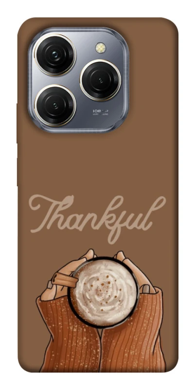 Чехол на TECNO Spark 20 Pro Thankful coffee фото 1 из 1
