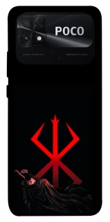 Чехол на Xiaomi Poco C40 Berserk Red Logo фото 1 из 1