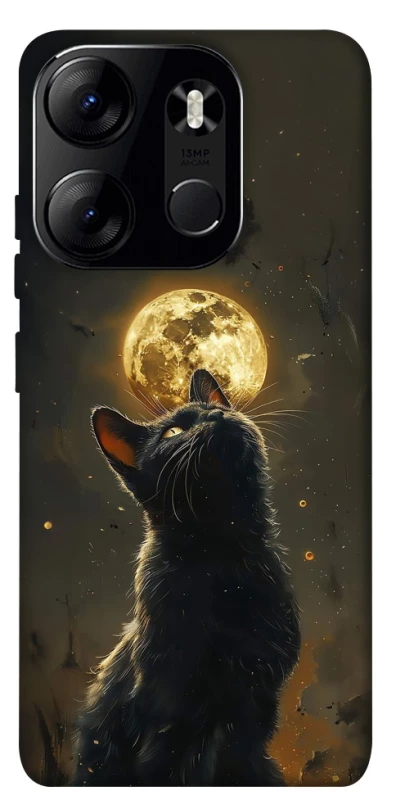 Чехол на Tecno Spark Go 2023 Кот под луной v2 фото 1 из 1