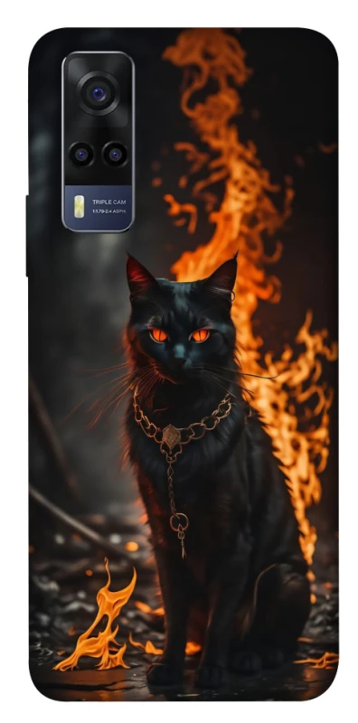 Чохол на Vivo Y53s Вогняний кіт фото 1 з 1