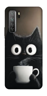 Чехол на Huawei Nova 7 SE morning cat фото 1 из 1