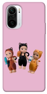 Чохол на Xiaomi Redmi K40 / K40 Pro / K40 Pro+ / Poco F3 Cat Cafe Trio фото 1 з 1