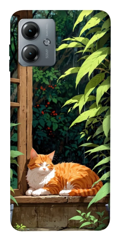 Чохол на Motorola Moto G14 red cat фото 1 з 1