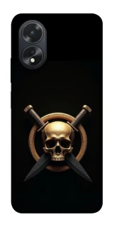 Чохол на Oppo A38 Golden Skull фото 1 з 1