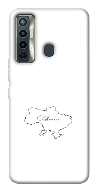 Чохол на TECNO Camon 17 Ukraine map фото 1 з 1
