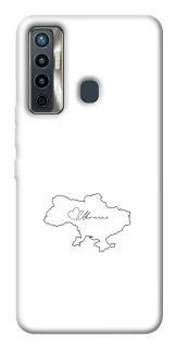 Чохол на TECNO Camon 17 Ukraine map фото 1 з 1